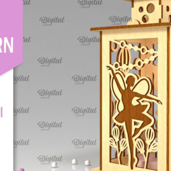 Intra απο ξύλο plywood  Χρώμα wenge 3mm-4mm πάχος - Fairy LaserCut. Fairy Design Δίασταση 30x20 cm INTRAFABR-88132848 - Image 1