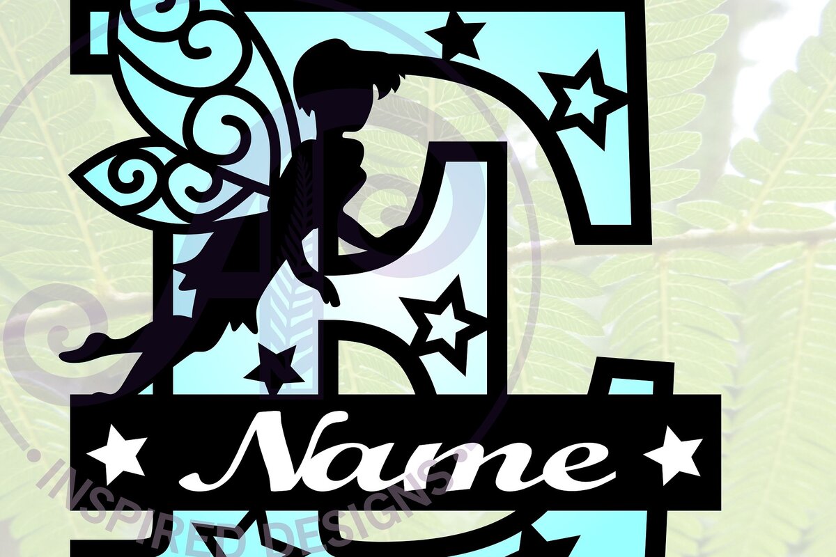 Intra απο ξύλο plywood  Χρώμα wenge 3mm-4mm πάχος - Fairy Letter E Μονόγραμμα Cut Δίασταση 30x20 cm INTRAFABR-88166458