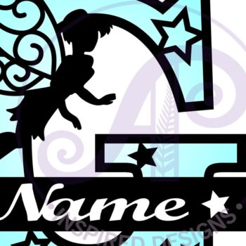 Intra απο ξύλο plywood  Χρώμα wenge 3mm-4mm πάχος - Fairy Letter G Μονόγραμμα Cut Δίασταση 30x20 cm INTRAFABR-88165982 - Image 3