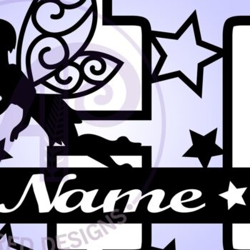 Intra απο ξύλο plywood Χρώμα wenge 3mm-4mm πάχος - περικοπής Fairy Letter H Μονόγραμμα Δίασταση 30x20 cm INTRAFABR-88166511 - Image 3