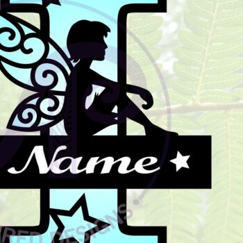 Intra απο ξύλο plywood  Χρώμα wenge 3mm-4mm πάχος - Fairy Letter I Μονόγραμμα Cut Δίασταση 30x20 cm INTRAFABR-88166548 - Image 1