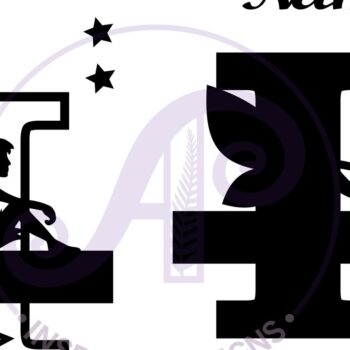 Intra απο ξύλο plywood  Χρώμα wenge 3mm-4mm πάχος - Fairy Letter I Μονόγραμμα Cut Δίασταση 30x20 cm INTRAFABR-88166548 - Image 2