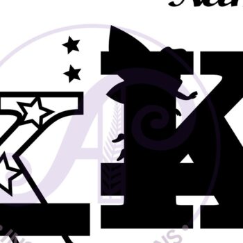 Intra απο ξύλο plywood Χρώμα wenge 3mm-4mm πάχος - περικοπής Fairy Letter K Monogram Δίασταση 30x20 cm INTRAFABR-88166653 - Image 2