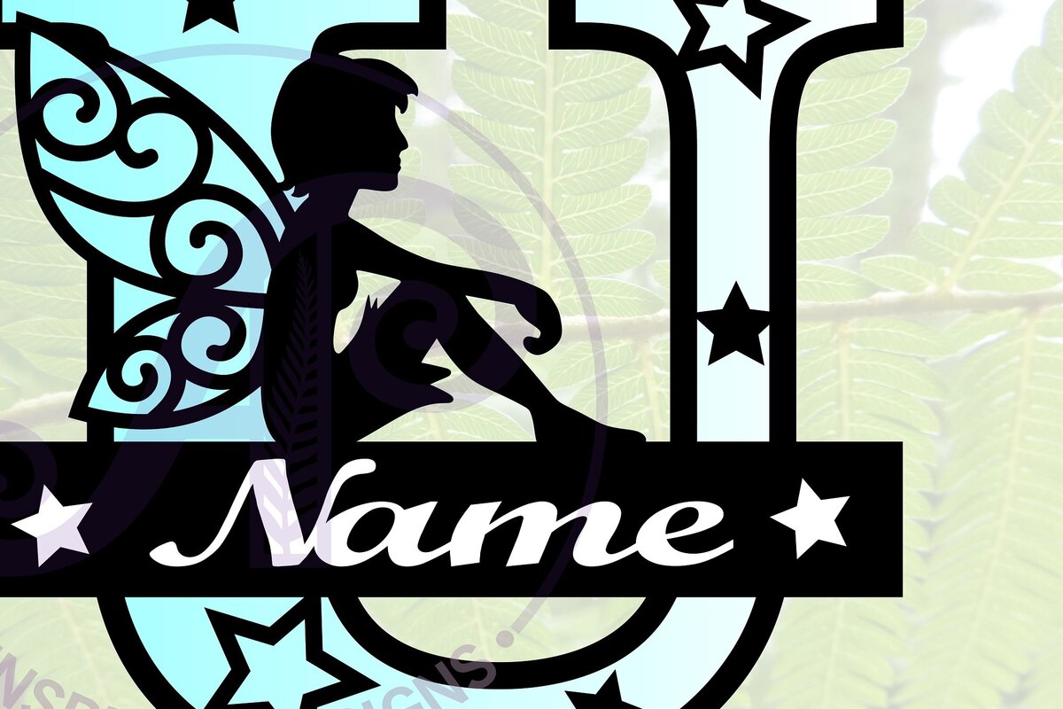 Intra απο ξύλο plywood  Χρώμα wenge 3mm-4mm πάχος - περικοπής Fairy Letter U Monogram Δίασταση 30x20 cm INTRAFABR-48377495