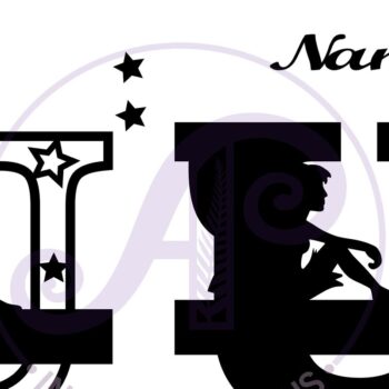 Intra απο ξύλο plywood Χρώμα wenge 3mm-4mm πάχος - περικοπής Fairy Letter U Monogram Δίασταση 30x20 cm INTRAFABR-48377495 - Image 2