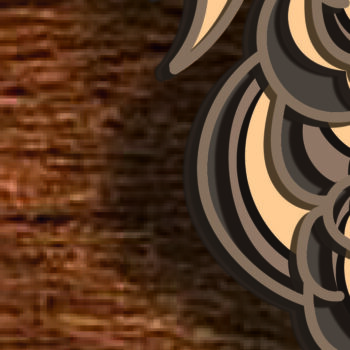 Intra απο ξύλο plywood  Χρώμα wenge 3mm-4mm πάχος - Fairy Multilayer /3D Fierytale Layered Δίασταση 30x20 cm INTRAFABR-87775042 - Image 5