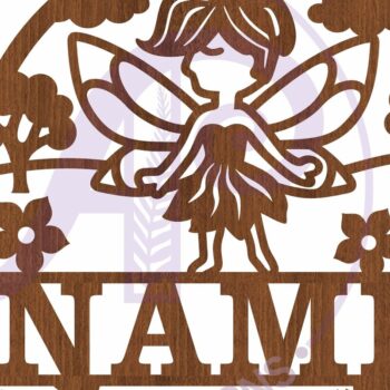 Intra απο ξύλο plywood Χρώμα wenge 3mm-4mm πάχος - Πρότυπο κοπής με λέιζερ Sin Name Fairy Δίασταση 30x20 cm INTRAFABR-87775230 - Image 3