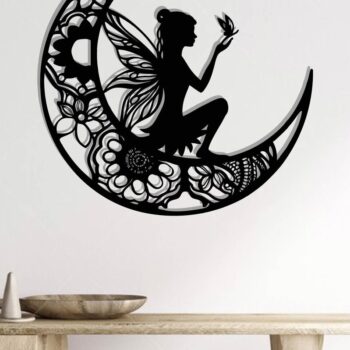 Intra απο ξύλο plywood  Χρώμα wenge 3mm-4mm πάχος - Fairy on the Moon Δίασταση 40x50 cm INTRAFABR-87775588 - Image 2