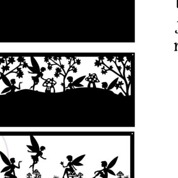 Intra απο ξύλο plywood  Χρώμα wenge 3mm-4mm πάχος - Σημάδι ονόματος σκηνής Fairy Laser 3 επιπέδων Δίασταση 30x20 cm INTRAFABR-87774784 - Image 3