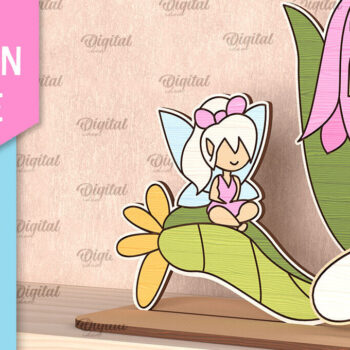 Intra απο ξύλο plywood  Χρώμα wenge 3mm-4mm πάχος - Fairy . Παιδική Ξύλινη Σκηνή Δίασταση 30x20 cm INTRAFABR-87774550 - Image 1