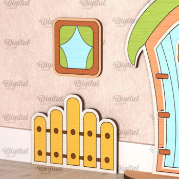 Intra απο ξύλο plywood  Χρώμα wenge 3mm-4mm πάχος - Fairy Ξύλινη Πόρτα Κήπου Δίασταση 30x20 cm INTRAFABR-74740746 - Image 1