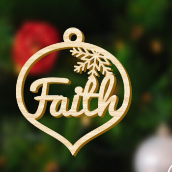 Intra απο ξύλο plywood Χρώμα wenge 3mm-4mm πάχος - Διακόσμηση Χριστουγεννιάτικου Δέντρου Faith Δίασταση 4x4 cm INTRAFABR-53988951 - Image 3