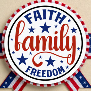Intra απο ξύλο plywood  Χρώμα wenge 3mm-4mm πάχος - Faith Family Freedom USA στρογγυλή πινακίδα πόρτας Δίασταση 40x50 cm INTRAFABR-118485966