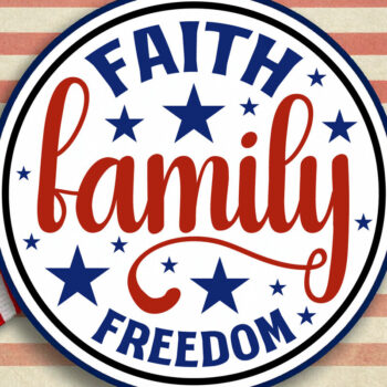 Intra απο ξύλο plywood  Χρώμα wenge 3mm-4mm πάχος - Faith Family Freedom USA στρογγυλή πινακίδα πόρτας Δίασταση 40x50 cm INTRAFABR-118485966 - Image 4