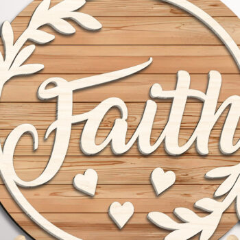 Intra απο ξύλο plywood  Χρώμα wenge 3mm-4mm πάχος - Faith Stand Decor Δίασταση 20x20 cm INTRAFABR-66918683 - Image 1