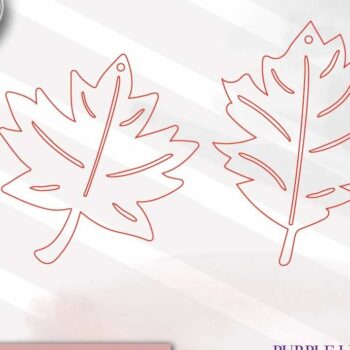 Intra απο ξύλο plywood Χρώμα wenge 3mm-4mm πάχος - Φθινοπωρινό Beaded Garland Tag αποκοπής Δίασταση 15x15 cm INTRAFABR-119533946 - Image 2