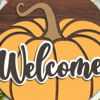 Intra απο ξύλο plywood Χρώμα wenge 3mm-4mm πάχος - Φθινοπωρινή κρεμάστρα πόρτας Δίασταση 20x20 cm INTRAFABR-119533944 - Image 1