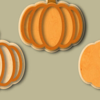 Intra απο ξύλο plywood  Χρώμα wenge 3mm-4mm πάχος - Fall Door Hanger , Fall Laser Decor Δίασταση 15x15 cm INTRAFABR-119534040 - Image 3