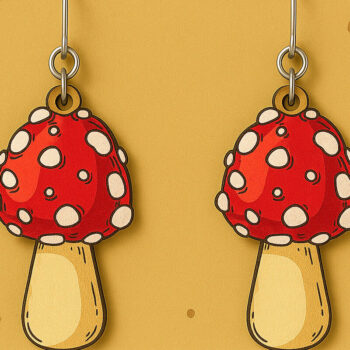 Intra απο ξύλο plywood  Χρώμα wenge 3mm-4mm πάχος - Φθινοπωρινά Σκουλαρίκια Πακέτο Δίασταση 3x3 cm INTRAFABR-98266046 - Image 11