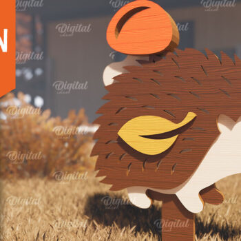 Intra απο ξύλο plywood  Χρώμα wenge 3mm-4mm πάχος - Fall Garden Stake. Σημάδι πτώσης Δίασταση 30x20 cm INTRAFABR-101179552 - Image 1