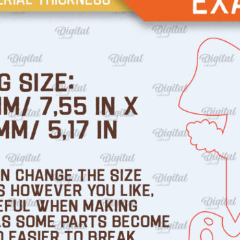 Intra απο ξύλο plywood  Χρώμα wenge 3mm-4mm πάχος - Fall Garden Stake. Σημάδι πτώσης Δίασταση 30x20 cm INTRAFABR-116669693 - Image 2