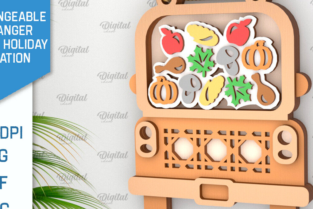 Intra απο ξύλο plywood  Χρώμα wenge 3mm-4mm πάχος - Φθινοπωρινή εναλλάξιμη διακόσμηση με λέιζερ Δίασταση 30x20 cm INTRAFABR-71788169