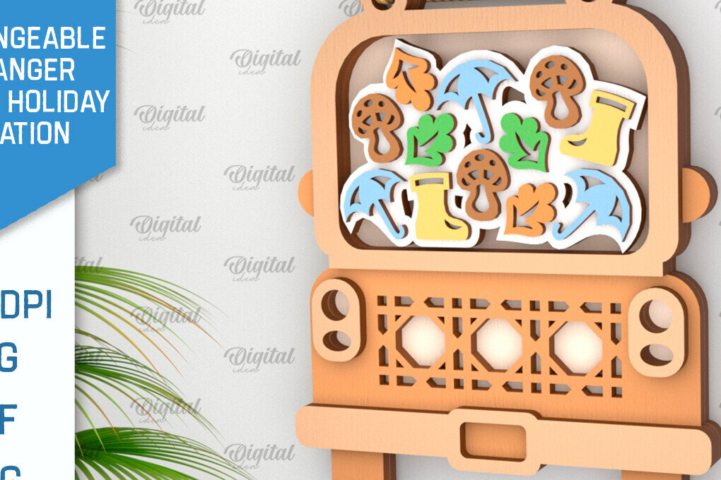 Intra απο ξύλο plywood  Χρώμα wenge 3mm-4mm πάχος - Φθινοπωρινή εναλλάξιμη διακόσμηση με λέιζερ Δίασταση 30x20 cm INTRAFABR-71787606