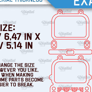 Intra απο ξύλο plywood  Χρώμα wenge 3mm-4mm πάχος - Φθινοπωρινή εναλλάξιμη διακόσμηση με λέιζερ Δίασταση 30x20 cm INTRAFABR-71787606 - Image 2