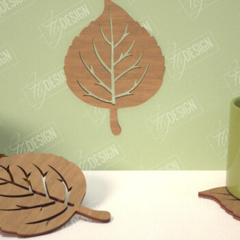 Intra απο ξύλο plywood Χρώμα wenge 3mm-4mm πάχος - Φθινοπωρινό φύλλο | Φθινοπωρινά Σύμβολα | Φθινοπωρινή σεζόν Δίασταση 30x20 cm INTRAFABR-79513534 - Image 1