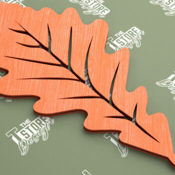 Intra απο ξύλο plywood Χρώμα wenge 3mm-4mm πάχος - Φθινοπωρινό φύλλο | Φθινοπωρινά Σύμβολα | Φθινοπωρινή σεζόν Δίασταση 30x20 cm INTRAFABR-79513559 - Image 1