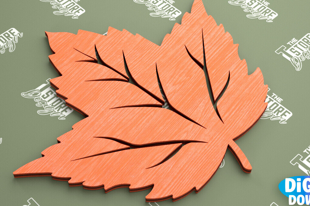 Intra απο ξύλο plywood  Χρώμα wenge 3mm-4mm πάχος - Φθινοπωρινό φύλλο | Φθινοπωρινά Σύμβολα | Φθινοπωρινή σεζόν Δίασταση 30x20 cm INTRAFABR-79513578