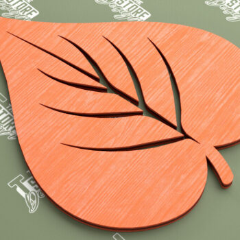 Intra απο ξύλο plywood  Χρώμα wenge 3mm-4mm πάχος - Φθινοπωρινό φύλλο | Φθινοπωρινά Σύμβολα | Φθινοπωρινή σεζόν Δίασταση 30x20 cm INTRAFABR-79513589 - Image 1