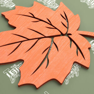 Intra απο ξύλο plywood  Χρώμα wenge 3mm-4mm πάχος - Φθινοπωρινό φύλλο | Φθινοπωρινά Σύμβολα | Φθινοπωρινή σεζόν Δίασταση 30x20 cm INTRAFABR-80062856