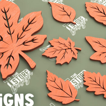 Intra απο ξύλο plywood  Χρώμα wenge 3mm-4mm πάχος - Δέσμη Φθινοπωρινών Φύλλων | Φθινοπωρινά Σύμβολα | CNC Δίασταση 30x20 cm INTRAFABR-69398980 - Image 1