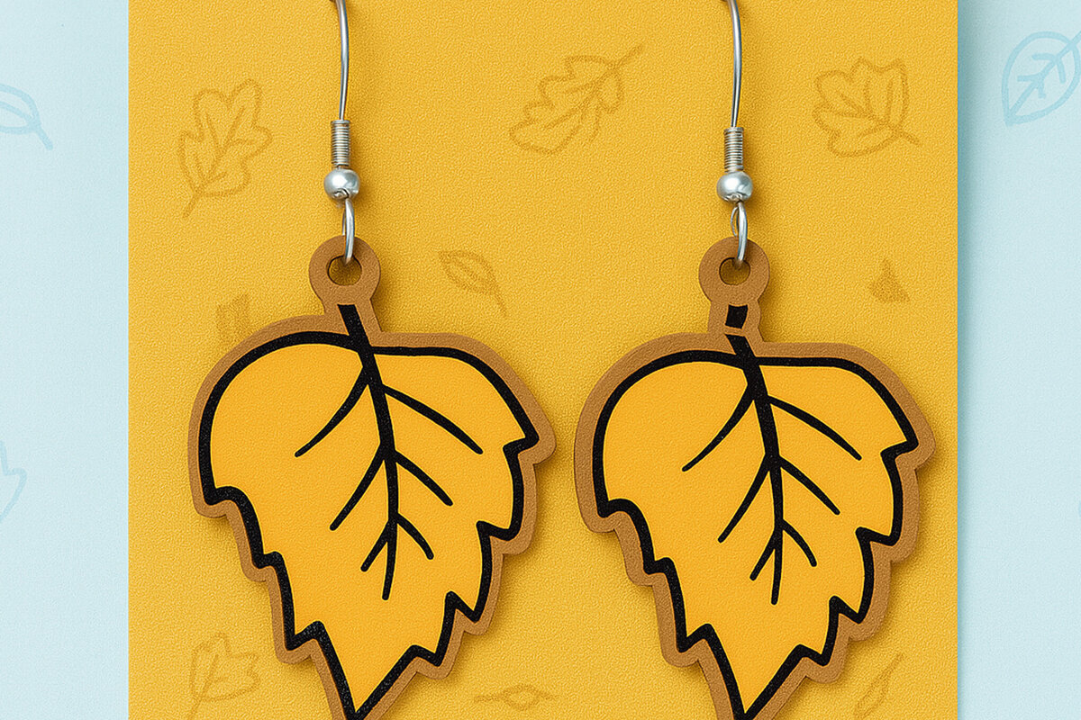 Intra απο ξύλο plywood  Χρώμα wenge 3mm-4mm πάχος - για φθινοπωρινά σκουλαρίκια Δίασταση 3x3 cm INTRAFABR-80062907