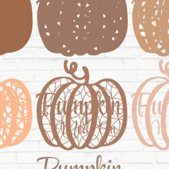 Intra απο ξύλο plywood  Χρώμα wenge 3mm-4mm πάχος - Fall Pumpkin 3D Multilayer Δίασταση 15x15 cm INTRAFABR-80088387 - Image 1