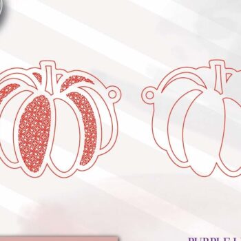 Intra απο ξύλο plywood  Χρώμα wenge 3mm-4mm πάχος - Fall Pumpkin Garland Δίασταση 4x4 cm INTRAFABR-80088405 - Image 3