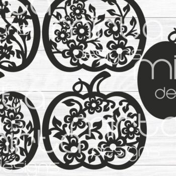 Intra απο ξύλο plywood  Χρώμα wenge 3mm-4mm πάχος - Fall Pumpkins Bundle , κοπής με λέιζερ Δίασταση 15x15 cm INTRAFABR-80089928 - Image 6