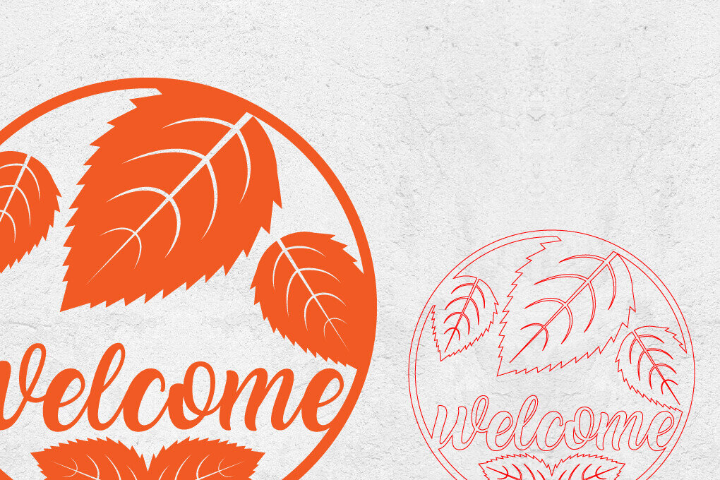 Intra απο ξύλο plywood  Χρώμα wenge 3mm-4mm πάχος - Στρογγυλεμένο σημάδι πτώσης | Φθινοπωρινό σημάδι καλωσορίσματος Δίασταση 20x20 cm INTRAFABR-118428917