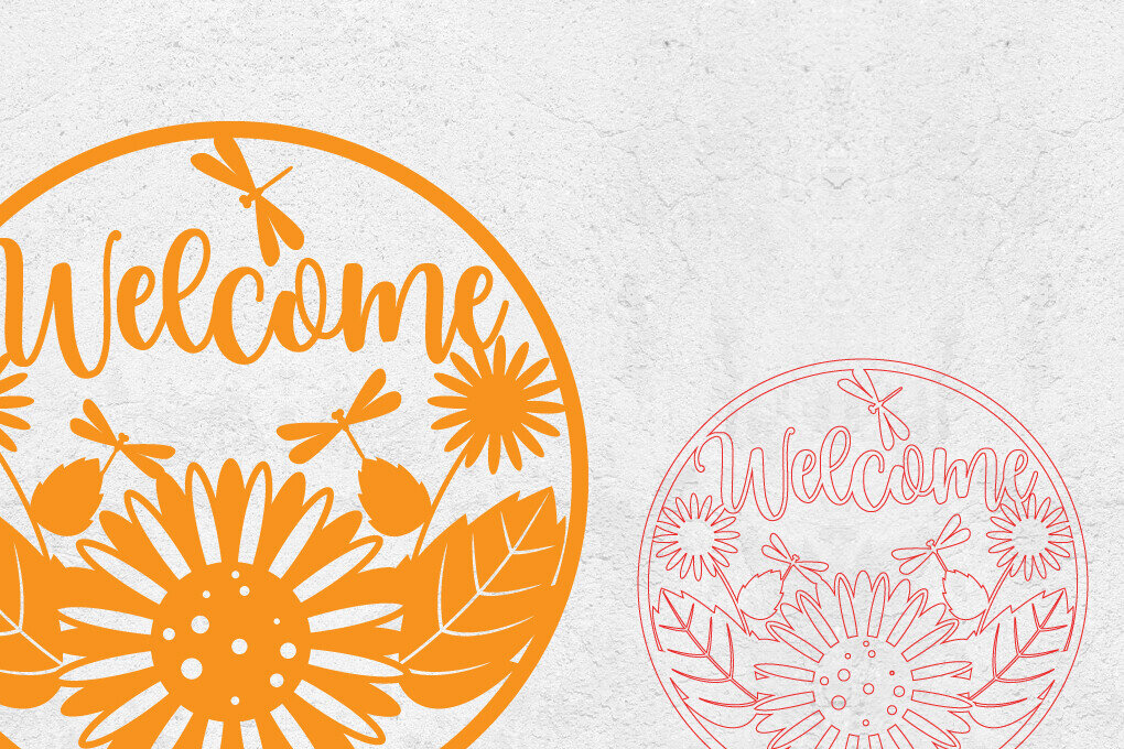 Intra απο ξύλο plywood  Χρώμα wenge 3mm-4mm πάχος - Στρογγυλεμένο σημάδι πτώσης | Ήλιος λουλούδι σημάδι Δίασταση 20x20 cm INTRAFABR-119368928