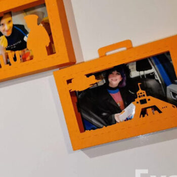 Intra απο ξύλο plywood Χρώμα wenge 3mm-4mm πάχος - Φθινοπωρινό πλαίσιο Shadow Box για φωτογραφία 3D Δίασταση 216x279 cm INTRAFABR-74228516 - Image 2