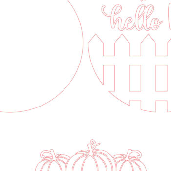 Intra απο ξύλο plywood Χρώμα wenge 3mm-4mm πάχος - λέιζερ με σημάδι καλωσορίσματος φθινοπώρου Δίασταση 20x20 cm INTRAFABR-71986355 - Image 4