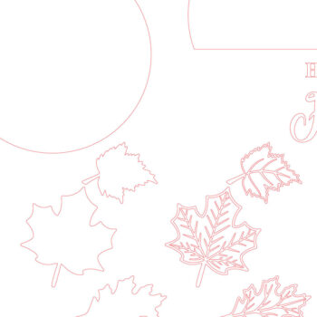 Intra απο ξύλο plywood  Χρώμα wenge 3mm-4mm πάχος - λέιζερ με σημάδι καλωσορίσματος φθινοπώρου Δίασταση 20x20 cm INTRAFABR-66865598 - Image 4