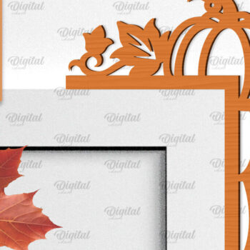 Intra απο ξύλο plywood  Χρώμα wenge 3mm-4mm πάχος - Φθινοπωρινή Ξύλινη Πόρτα Γωνιακή Κοπή Laser Δίασταση 30x20 cm INTRAFABR-71782217 - Image 1