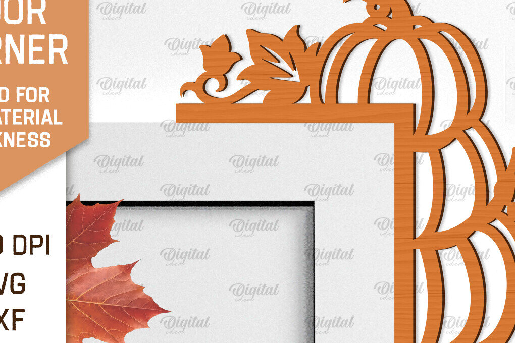 Intra απο ξύλο plywood  Χρώμα wenge 3mm-4mm πάχος - Φθινοπωρινή Ξύλινη Πόρτα Γωνιακή Κοπή Laser Δίασταση 30x20 cm INTRAFABR-71782217