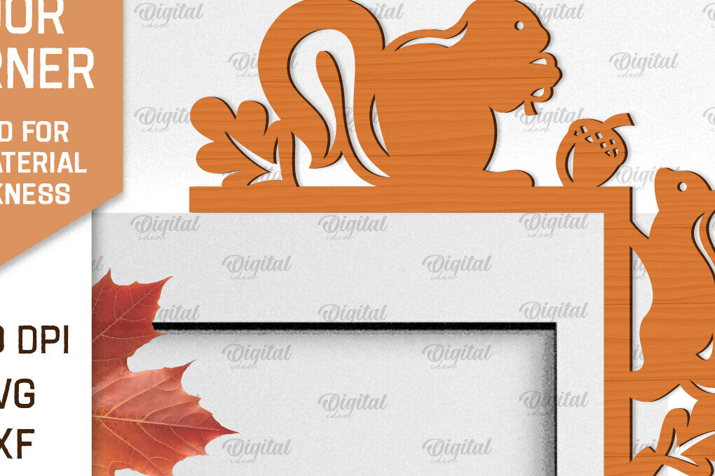 Intra απο ξύλο plywood  Χρώμα wenge 3mm-4mm πάχος - Φθινοπωρινή Ξύλινη Πόρτα Γωνιακή Κοπή Laser Δίασταση 30x20 cm INTRAFABR-72823274