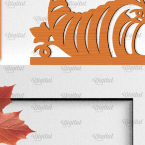 Intra απο ξύλο plywood  Χρώμα wenge 3mm-4mm πάχος - Φθινοπωρινή Ξύλινη Πόρτα Γωνιακή Κοπή Laser Δίασταση 30x20 cm INTRAFABR-74520965