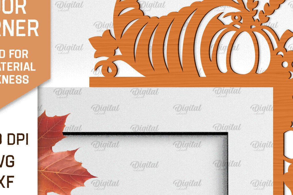 Intra απο ξύλο plywood  Χρώμα wenge 3mm-4mm πάχος - Φθινοπωρινή Ξύλινη Πόρτα Γωνιακή Κοπή Laser Δίασταση 30x20 cm INTRAFABR-74520965