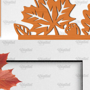 Intra απο ξύλο plywood  Χρώμα wenge 3mm-4mm πάχος - Φθινοπωρινή Ξύλινη Πόρτα Γωνιακή Κοπή Laser Δίασταση 30x20 cm INTRAFABR-68525830