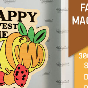 Intra απο ξύλο plywood  Χρώμα wenge 3mm-4mm πάχος - Φθινοπωρινή κοπή με μαγνήτη με λέιζερ. Φθινοπωρινό Δίασταση 30x20 cm INTRAFABR-60333860